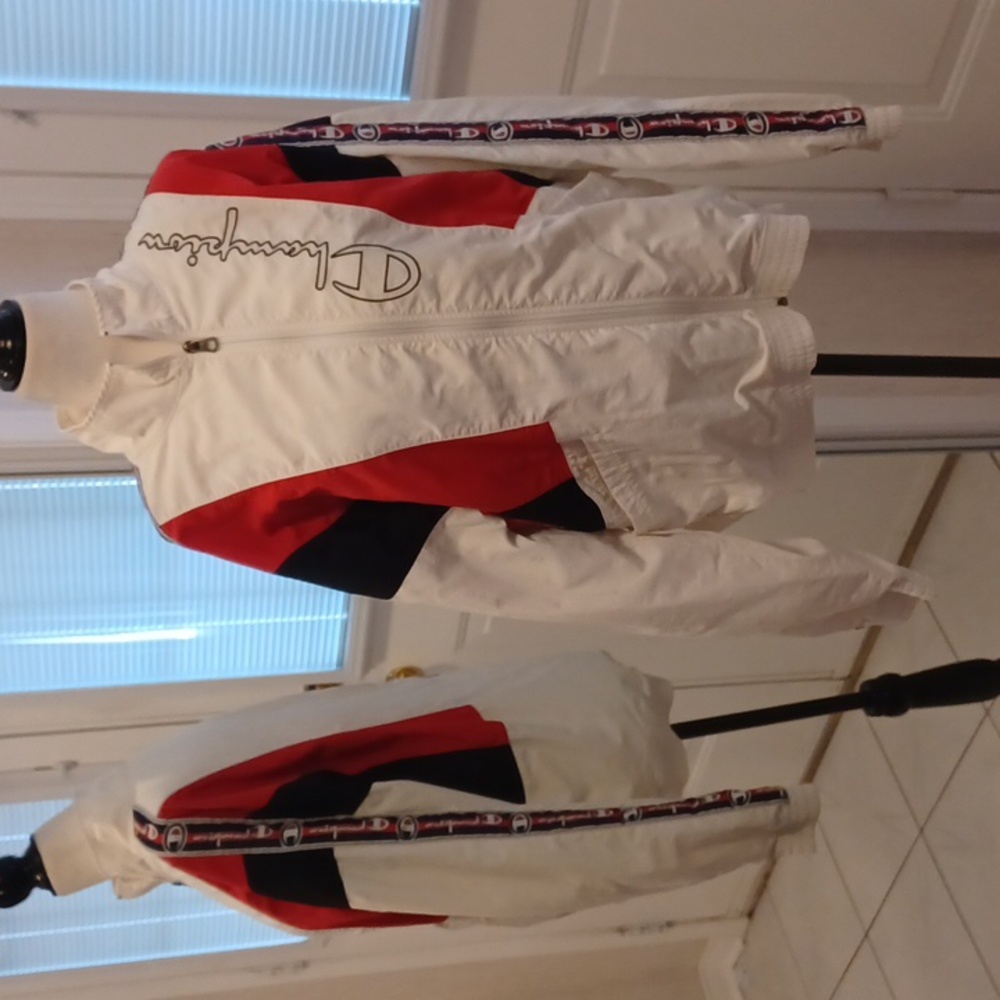 2/$70 White Windbreaker - Size Small